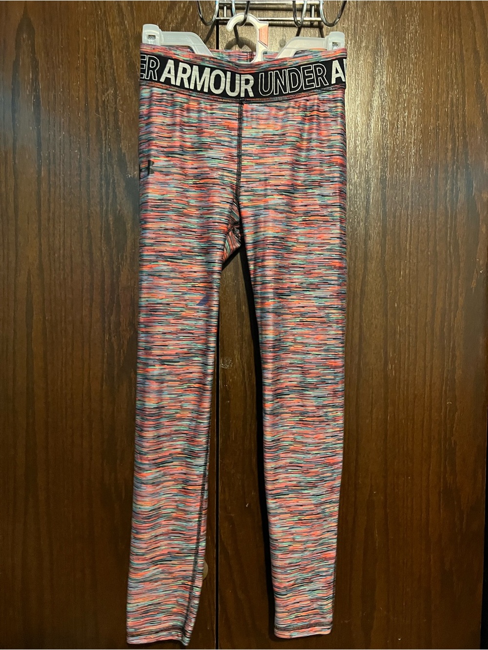 Under Armour women’s Multicolor Space-Dye Leggings - Pink, Blue, Black